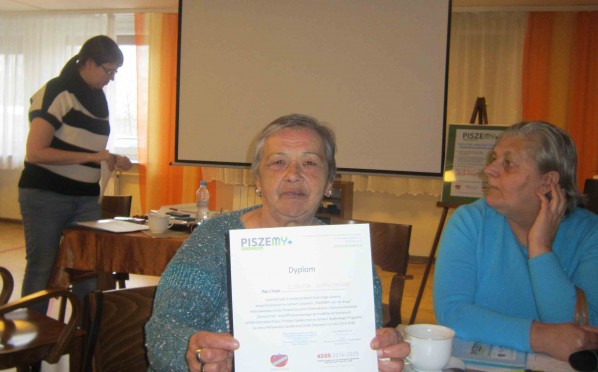 13.11.2014 – Warsztaty pisarskie w DPS im. Jana Pawła II