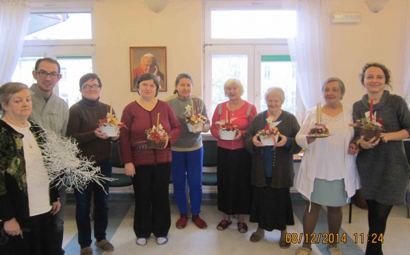 08.12.2014 Warsztaty florystyczne w DPS im. Św. Brata Alberta