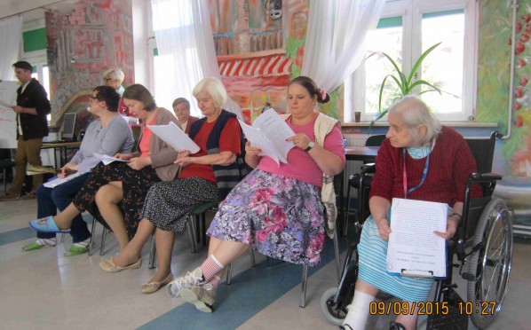 Próby grupy teatralnej „Albercik”