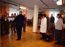13.11.2017 Udział w występie chóru wojskowego „Żołnierskie Echa”  w DPS im. Jana Pawła II