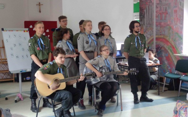 Odwiedziny harcerzy z Poznania