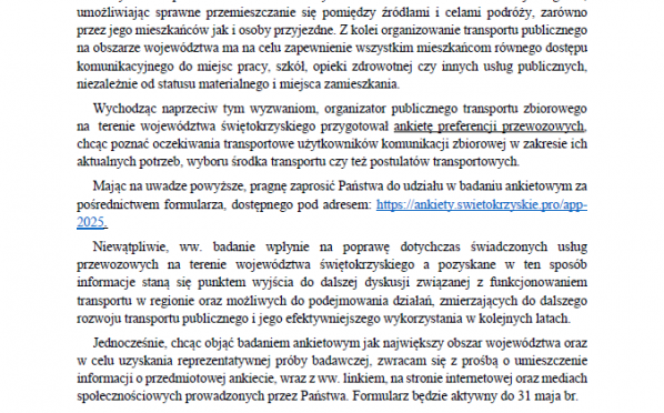 2025-04-30 | Polityka transportowa